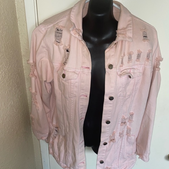 Pink denim jacket - Picture 4 of 5